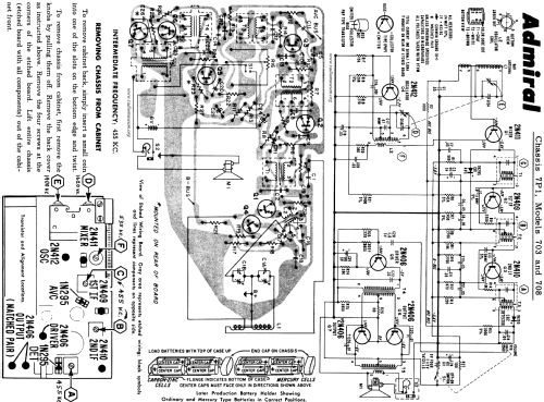 All Transistor Long Range Super-7 708 ; Admiral brand (ID = 110935) Radio