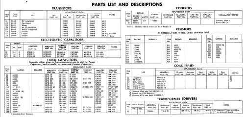 711 Imperial 8 All Transistors Ch= 8T1; Admiral brand (ID = 543305) Radio