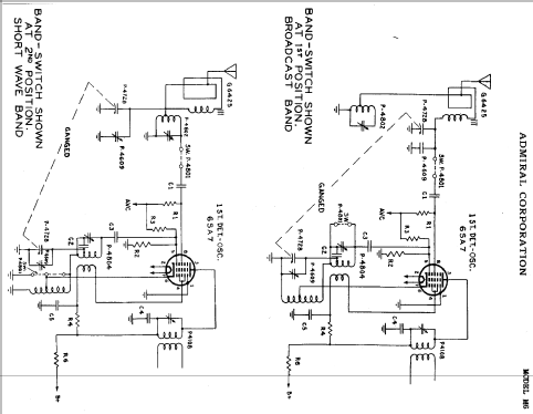 71 Ch= M6; Admiral brand (ID = 309812) Radio