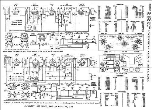 78-P6 Ch= P6; Admiral brand (ID = 470595) Radio