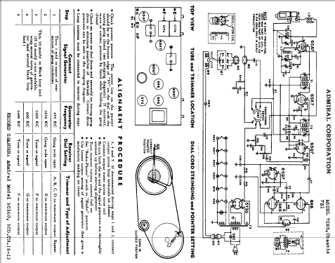 7C65 Ch= 7E1; Admiral brand (ID = 314619) Radio