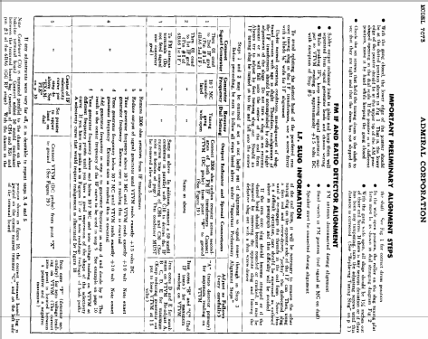 7 C 73 Ch= 9A1; Admiral brand (ID = 314825) Radio