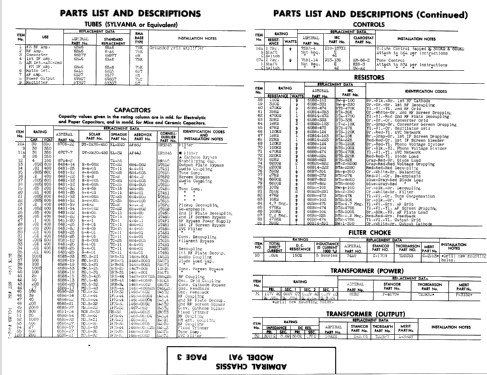 7 C 73 Ch= 9A1; Admiral brand (ID = 357261) Radio