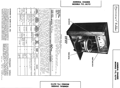 7C63 Ch= 7C1; Admiral brand (ID = 357546) Radio