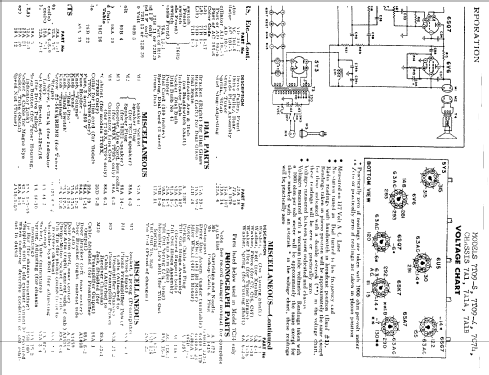 7C74 Ch= 7A1B; Admiral brand (ID = 314952) Radio