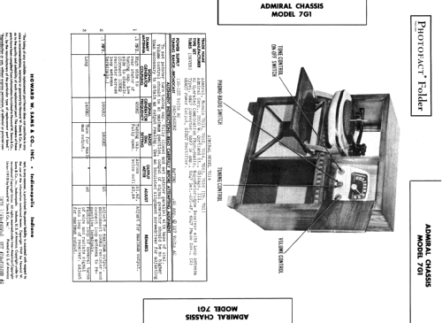 7G14 Ch= 7G1; Admiral brand (ID = 356186) Radio