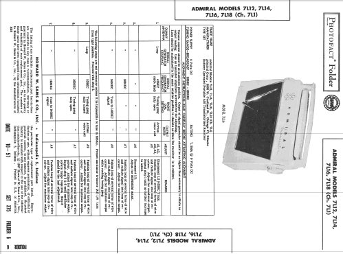 Transistor Roto-Scope Antenna 7L12 ; Admiral brand (ID = 2456181) Radio