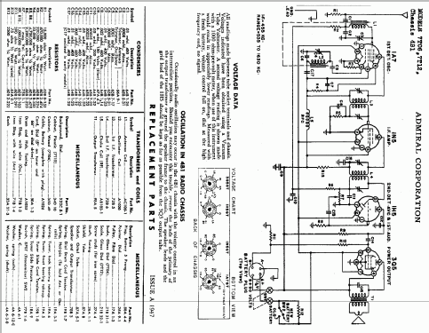 7T12 CH= 4B1; Admiral brand (ID = 309473) Radio