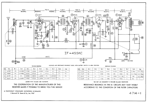 7T12 CH= 4B1; Admiral brand (ID = 358227) Radio