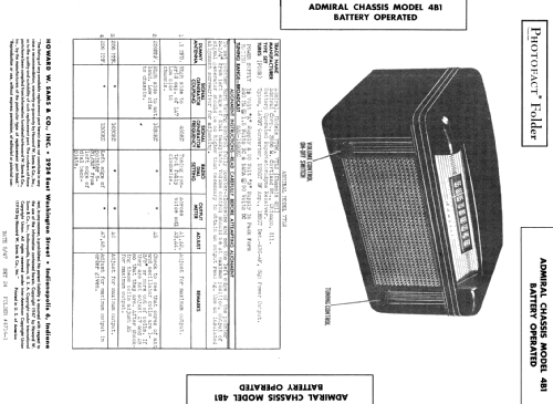 7T12 CH= 4B1; Admiral brand (ID = 358230) Radio