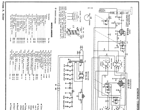 8C13 Ch= 8C1; Admiral brand (ID = 60179) Radio