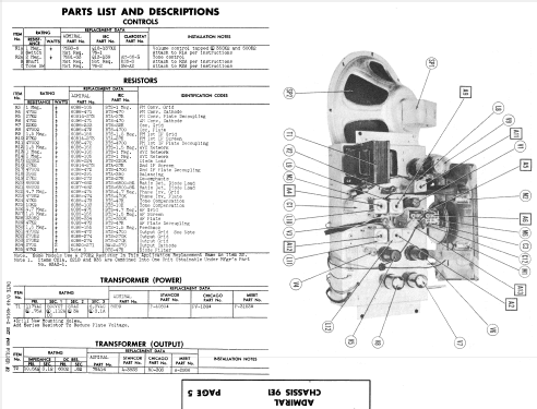 9E15 Ch= 9E1; Admiral brand (ID = 358279) Radio