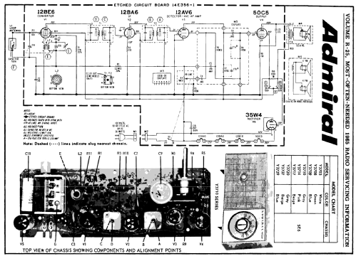 Admiral Y3714 Ch= 5E6; Admiral brand (ID = 186611) Radio