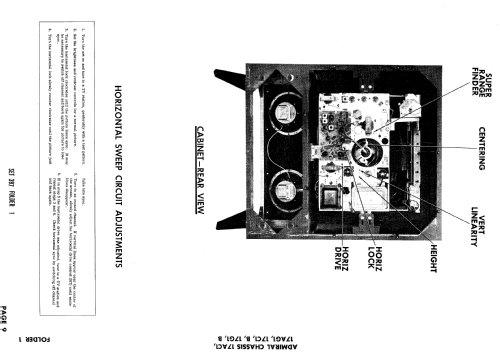 C21F42 Ch= 17G1B; Admiral brand (ID = 999511) Television