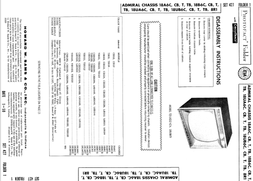 C21G12 Ch= 18B6CB; Admiral brand (ID = 925105) Television