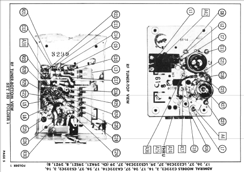 C322C17 Ch= 29Z1; Admiral brand (ID = 2493235) Television