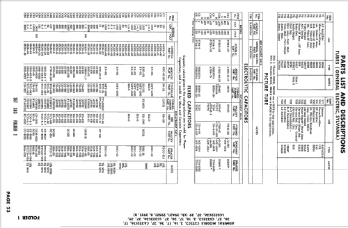 C322C2 Ch= 29Z1; Admiral brand (ID = 2493158) Television