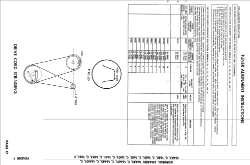 CA21E13 Ch= 16AE1; Admiral brand (ID = 2568226) Television