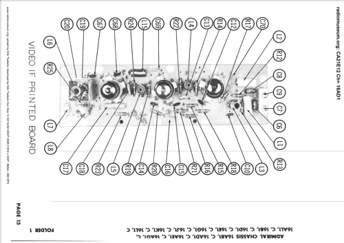 CA21E13 Ch= 16AE1C; Admiral brand (ID = 2568607) Television