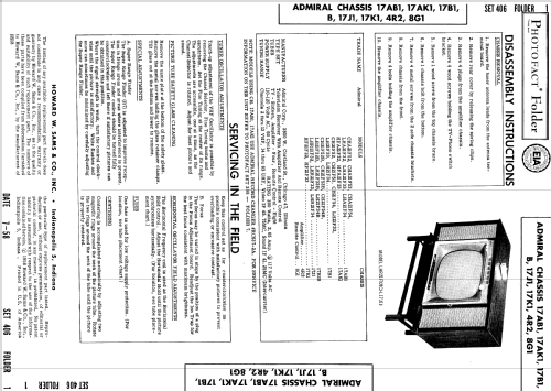 CH21F52 Ch= 17B1; Admiral brand (ID = 842379) Television