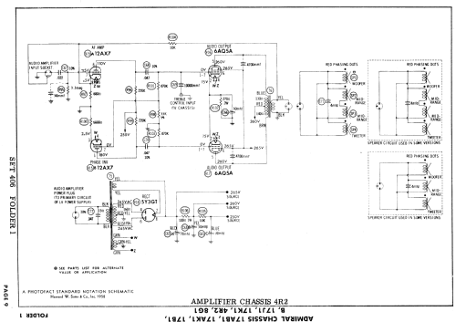 CH21F52 Ch= 17B1; Admiral brand (ID = 842387) Television