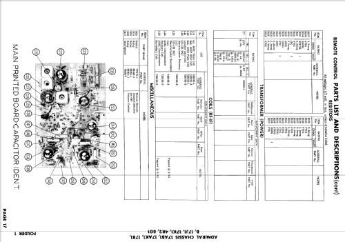 CH21F52 Ch= 17B1; Admiral brand (ID = 842395) Television