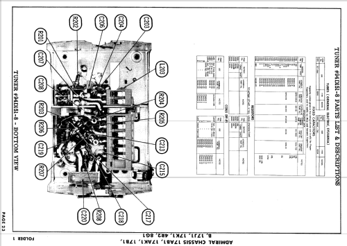 CH21F52 Ch= 17B1; Admiral brand (ID = 842401) Fernseh-E