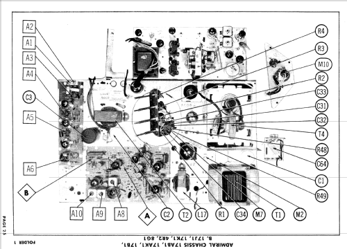 CH21F54 Ch= 17B1; Admiral brand (ID = 842459) Television