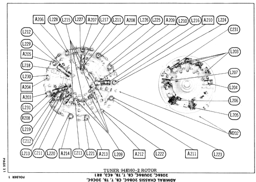 CH21H32 Ch= 20B6C; Admiral brand (ID = 867507) Television