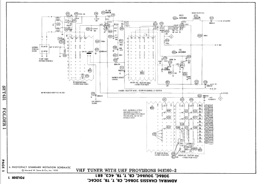 CH21UH41 Ch= 20UB6C; Admiral brand (ID = 867879) Television