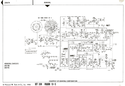 Ch= 14UY3B; Admiral brand (ID = 1879719) Television