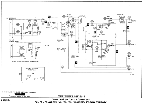 CS22M43 Ch= 20T6; Admiral brand (ID = 547272) Television