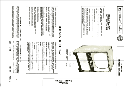 CS2306Z Ch= 20SX5EZ; Admiral brand (ID = 2100341) Television