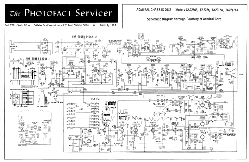 FA2226 Ch= 20L2; Admiral brand (ID = 2448265) Television