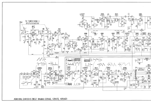 H2516Z Ch= 23E1Z; Admiral brand (ID = 2458641) Television