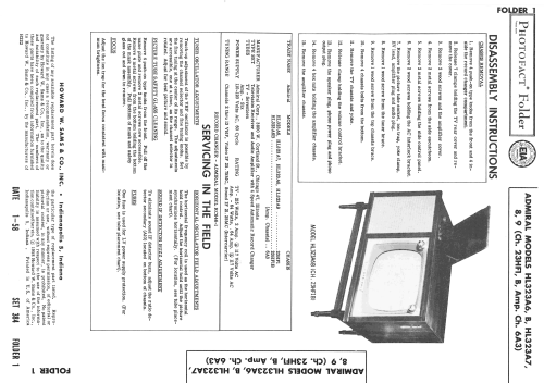 HL323A7 Ch= 23HF1; Admiral brand (ID = 2500481) Television