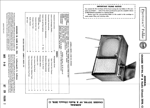 L23B6 Ch= 20Y4HF; Admiral brand (ID = 500956) TV Radio