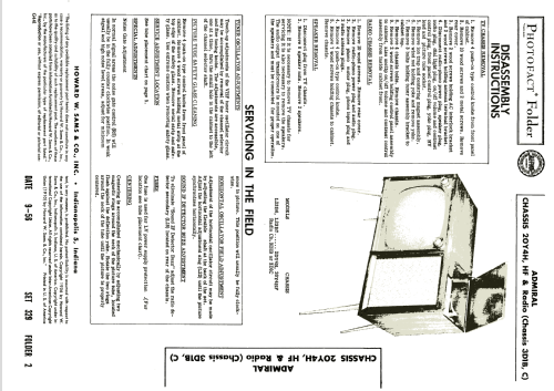 L23B6 Ch= 20YH4; Admiral brand (ID = 1863984) TV Radio