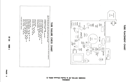 L23B6 Ch= 20YH4; Admiral brand (ID = 1863990) TV Radio