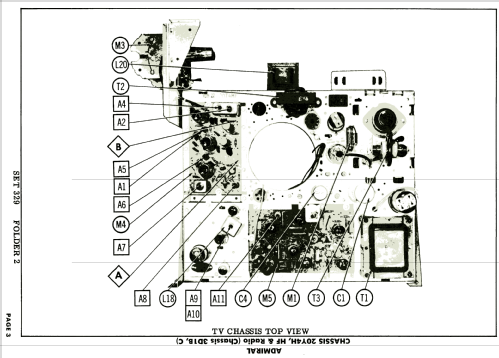 L23B6 Ch= 20YH4; Admiral brand (ID = 1863992) TV Radio