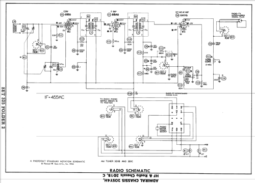 LS23B6 Ch= 20SY4H and 3D1B or 3D1C; Admiral brand (ID = 2330185) TV Radio