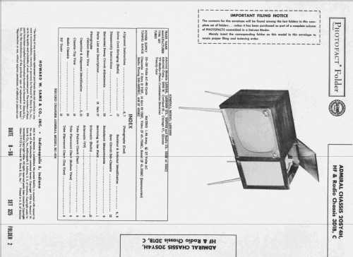 LS23B6 Ch= 20SY4H and 3D1B or 3D1C; Admiral brand (ID = 2330197) TV Radio