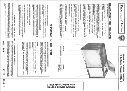 LS23B6 Ch= 20SY4H and 3D1B or 3D1C; Admiral brand (ID = 2330198) TV Radio