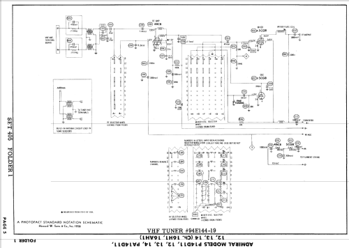 P14D12 Ch= 16H1; Admiral brand (ID = 938393) Television