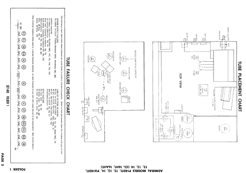 P14D13 Ch= 16H1; Admiral brand (ID = 938410) Television