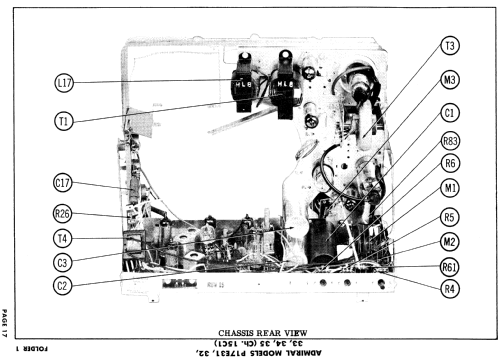 P17E31 Ch= 15C1; Admiral brand (ID = 917849) Television