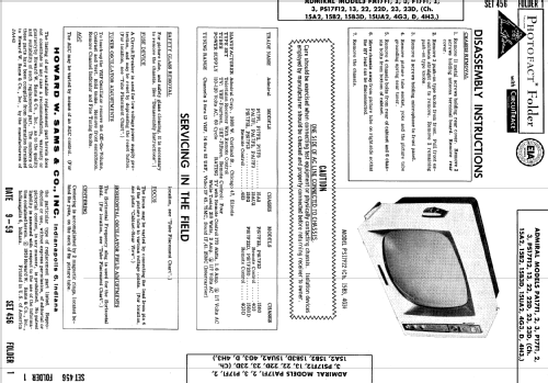 P17F1, P17F2, P17F3 Ch= 15A2; Admiral brand (ID = 620274) Television