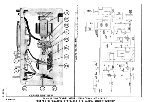 P17F1, P17F2, P17F3 Ch= 15A2; Admiral brand (ID = 620292) Televisión