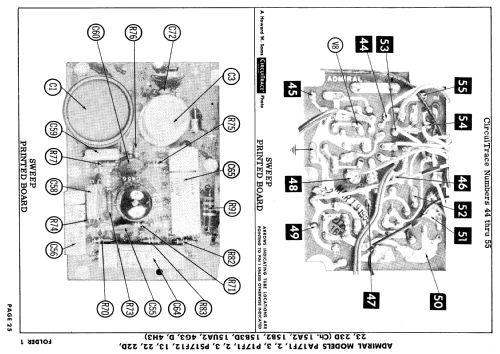 P17F1, P17F2, P17F3 Ch= 15A2; Admiral brand (ID = 620298) Televisión