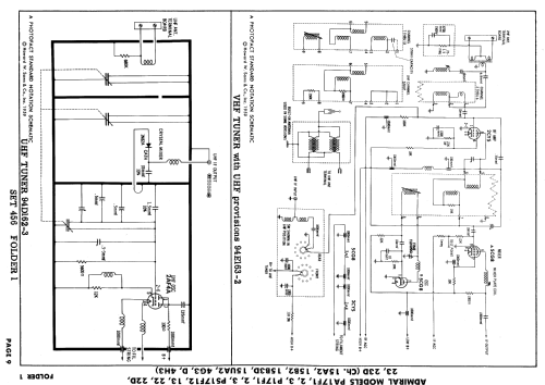 PA17F1, PA17F2, PA17F3 Ch= 15AU2; Admiral brand (ID = 620401) Television